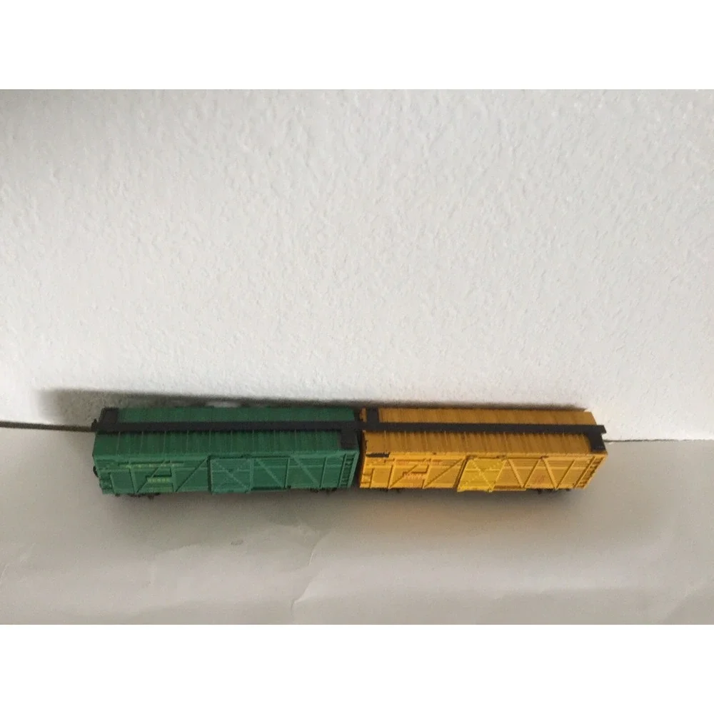 Vintage Mantua Ho Scale Model Trains Yellow The Katy Gratebox/ Green Grate‎ TLC